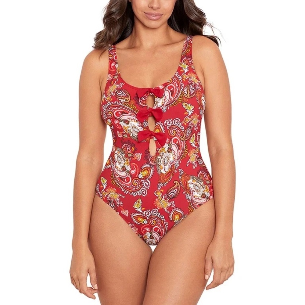 NEW Skinny Dippers by Miraclesuit Ashbury Alysa One Piece Swimsuit Paisley